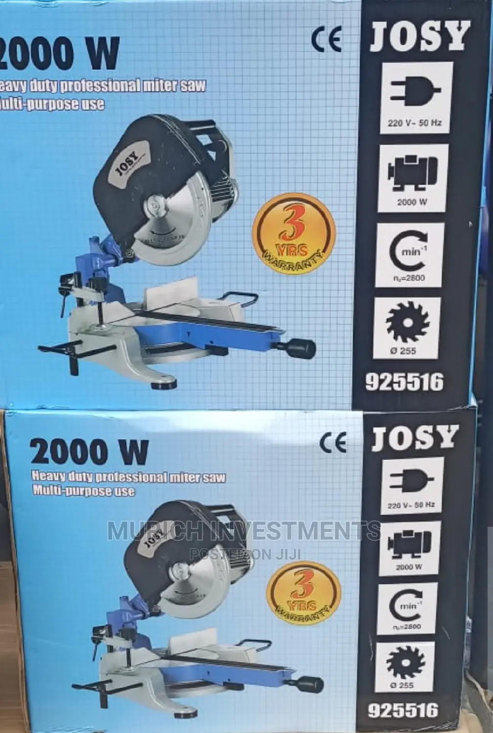 2000w Heavy Duty Professional Miter Saw Multi-Purpose Use