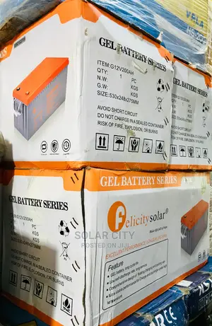 Gel Battery Felicitysolar 12v 200ah