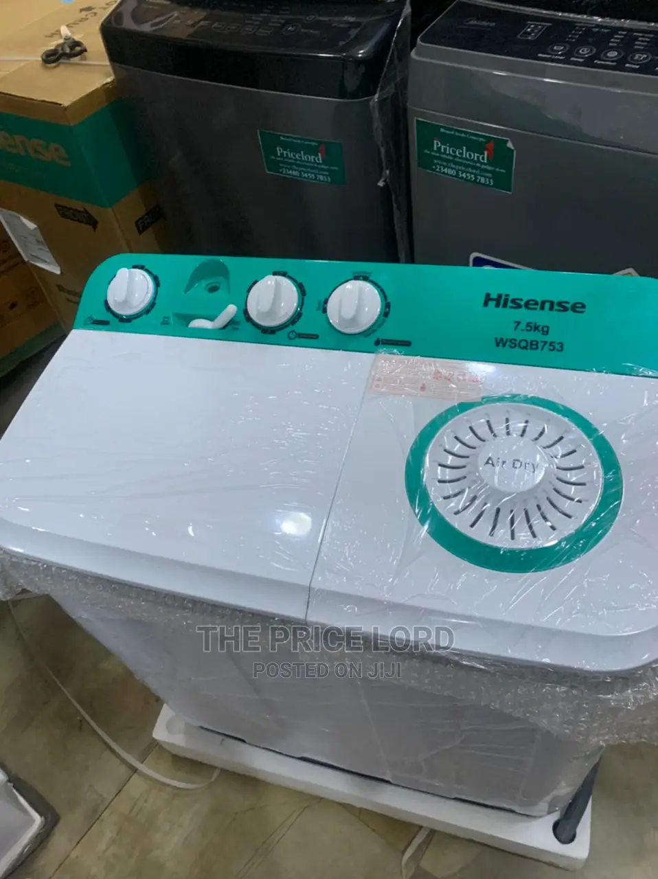 Hisense 7.5kg Twin Tub Semi-Automatic Washer