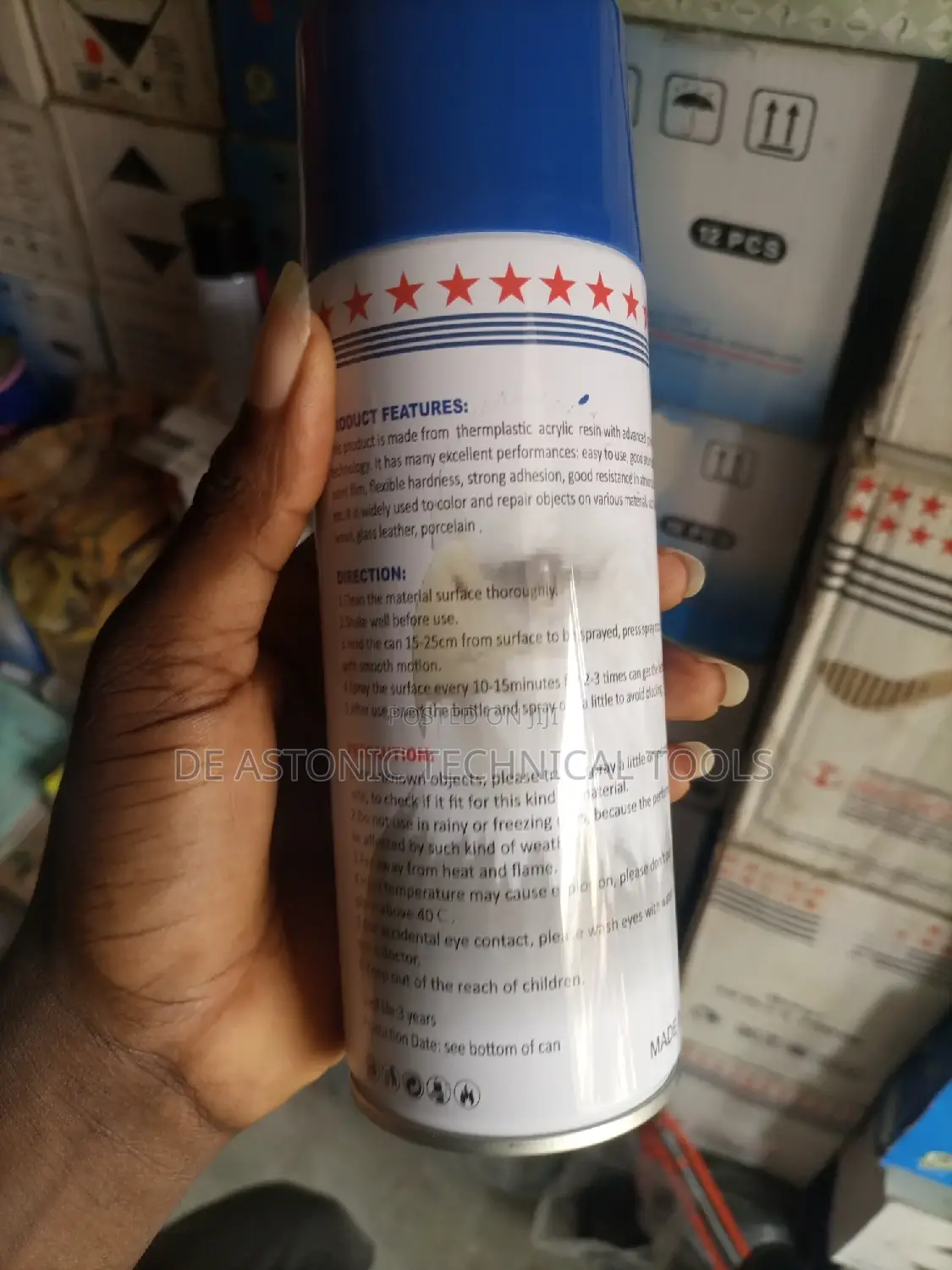 Hand Spray Paint (Blue)
