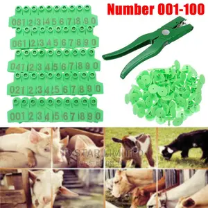 Animals 001-100 Identification Kit Ear Tag Pliers