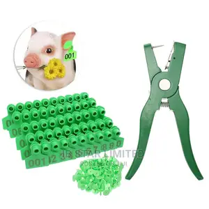 Animals 001-100 Identification Kit Ear Tag Pliers