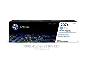 HP 207A Cyan Original Laserjet Toner Cartridge (W2211A)