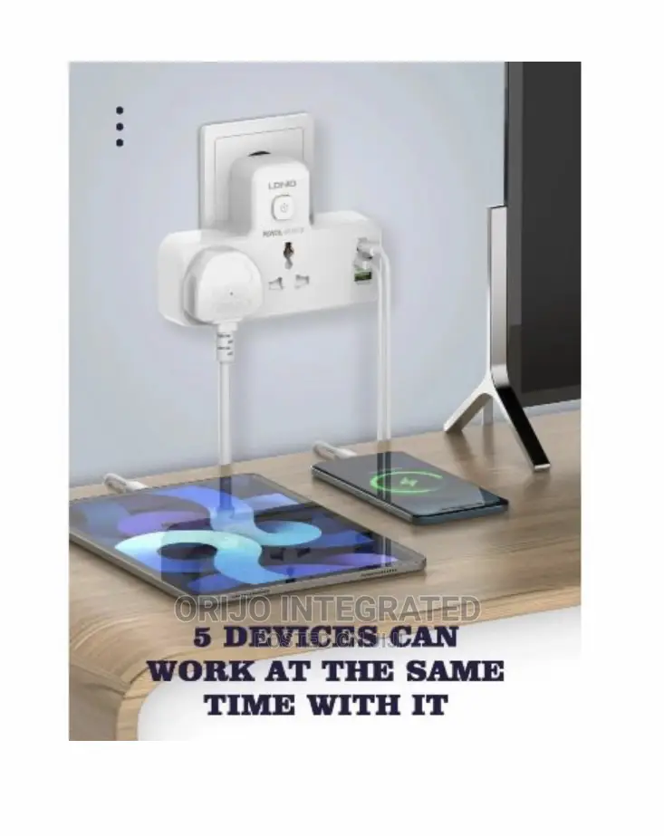 Ldnio 1 Usb-C 2usb-a 2 Outlets - Pd Qc3.0