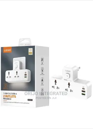 Ldnio 1 Usb-C 2usb-a 2 Outlets - Pd Qc3.0