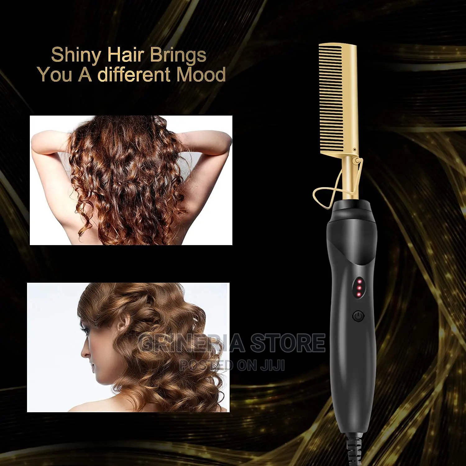 Anti Scale Hot Hair Comb and Straightener