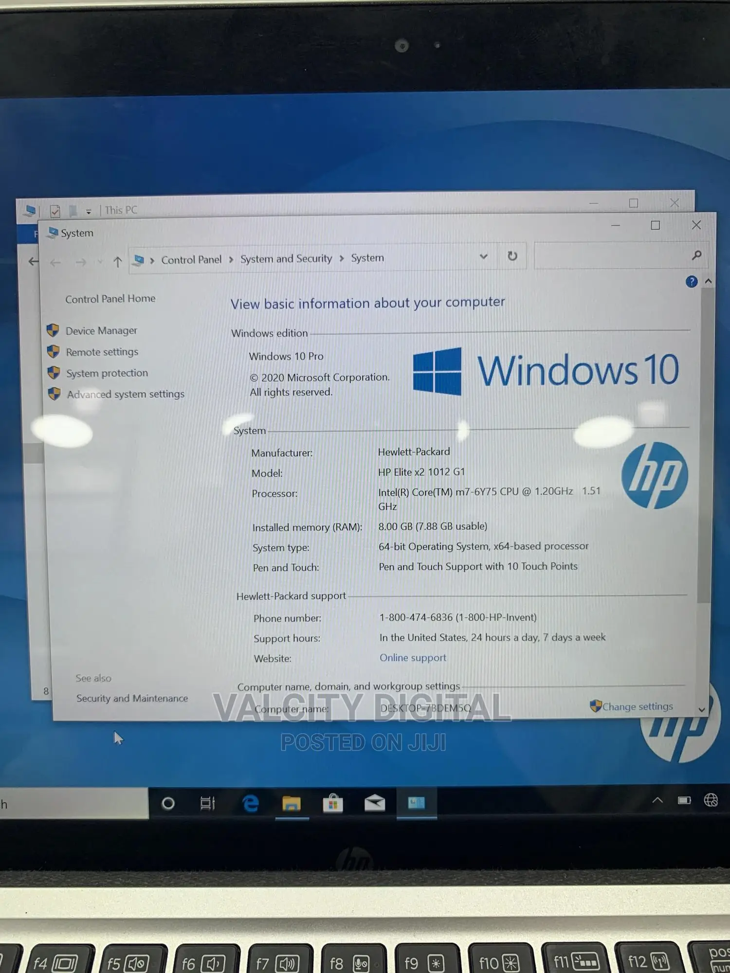 Laptop HP Elite X2 1012 8GB Intel Core i5 SSD 256GB