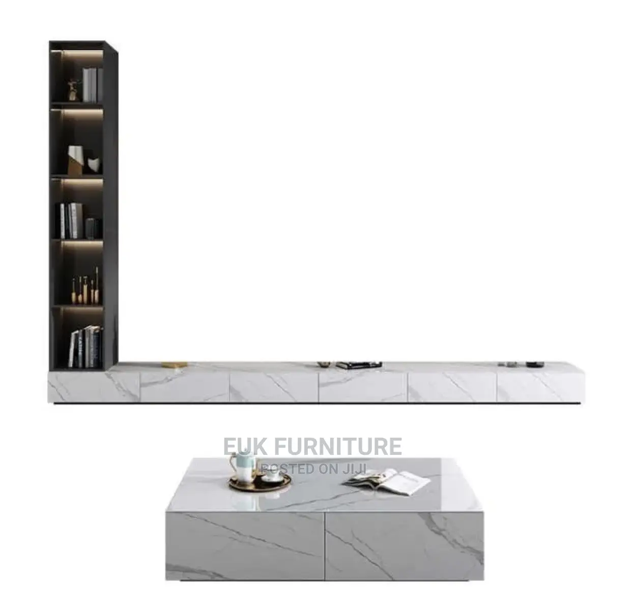 Classic Tv Console With Center Table