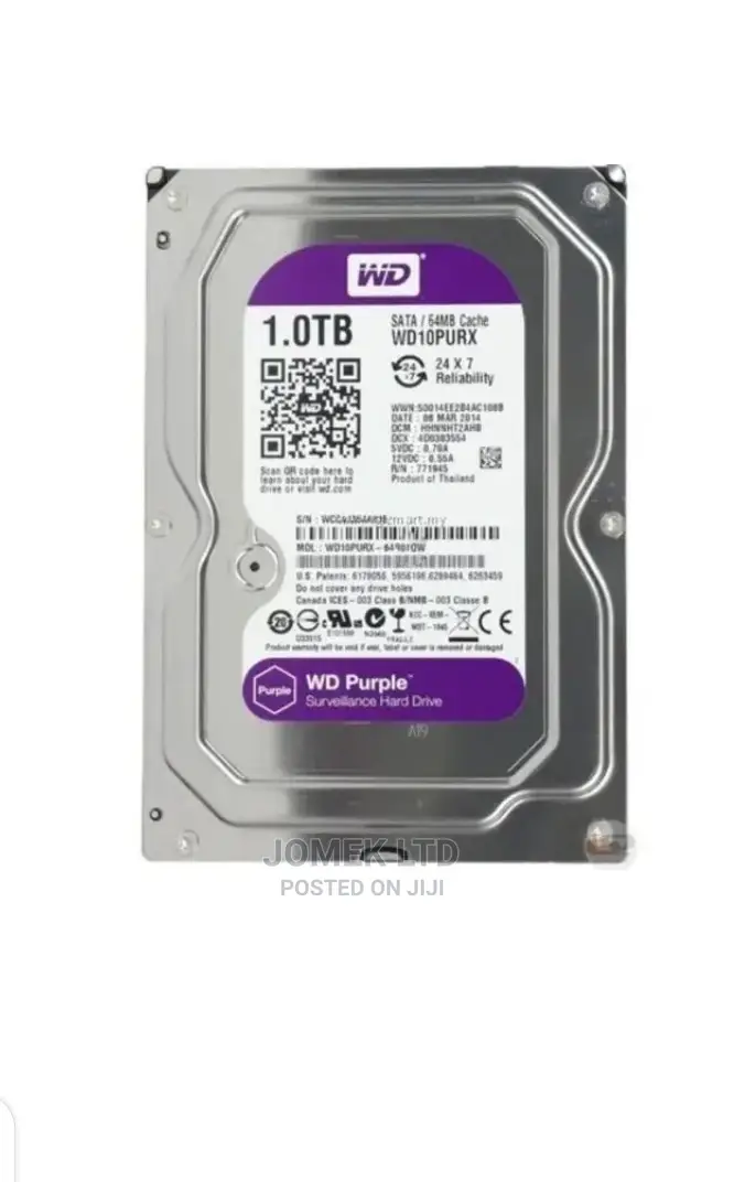Western Digital 1tb Hard Drive for Surveillance CCTV