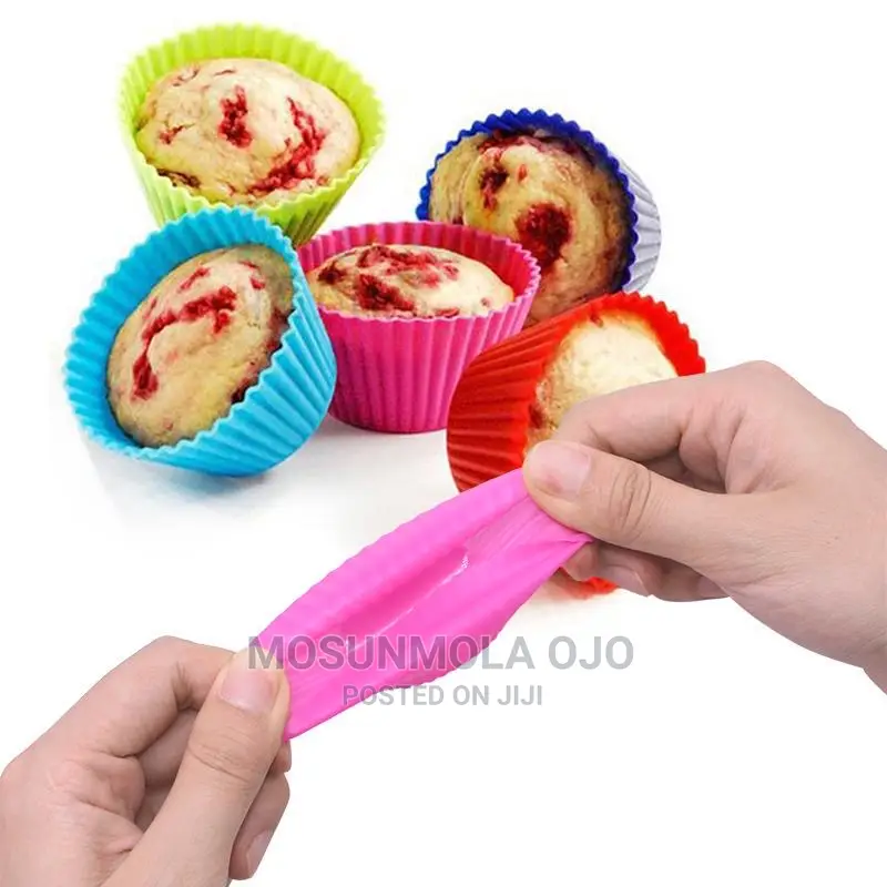 Reusable Silicone Muffin Cases Cupcake Cup Mold Baking
