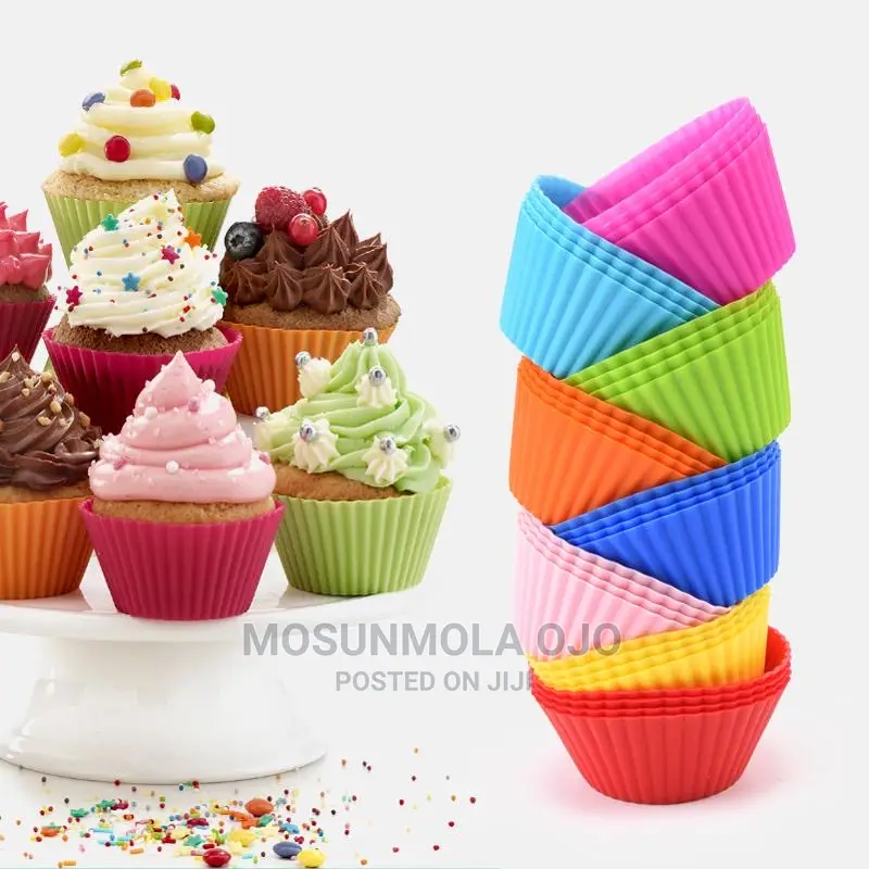 Reusable Silicone Muffin Cases Cupcake Cup Mold Baking