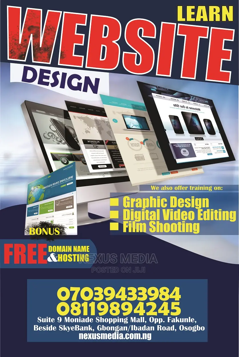 Photography, Cinematography Graphic Design Training