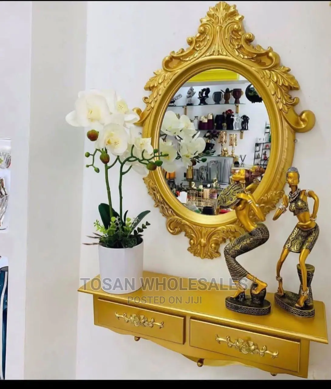 Mirror Wall Console Set
