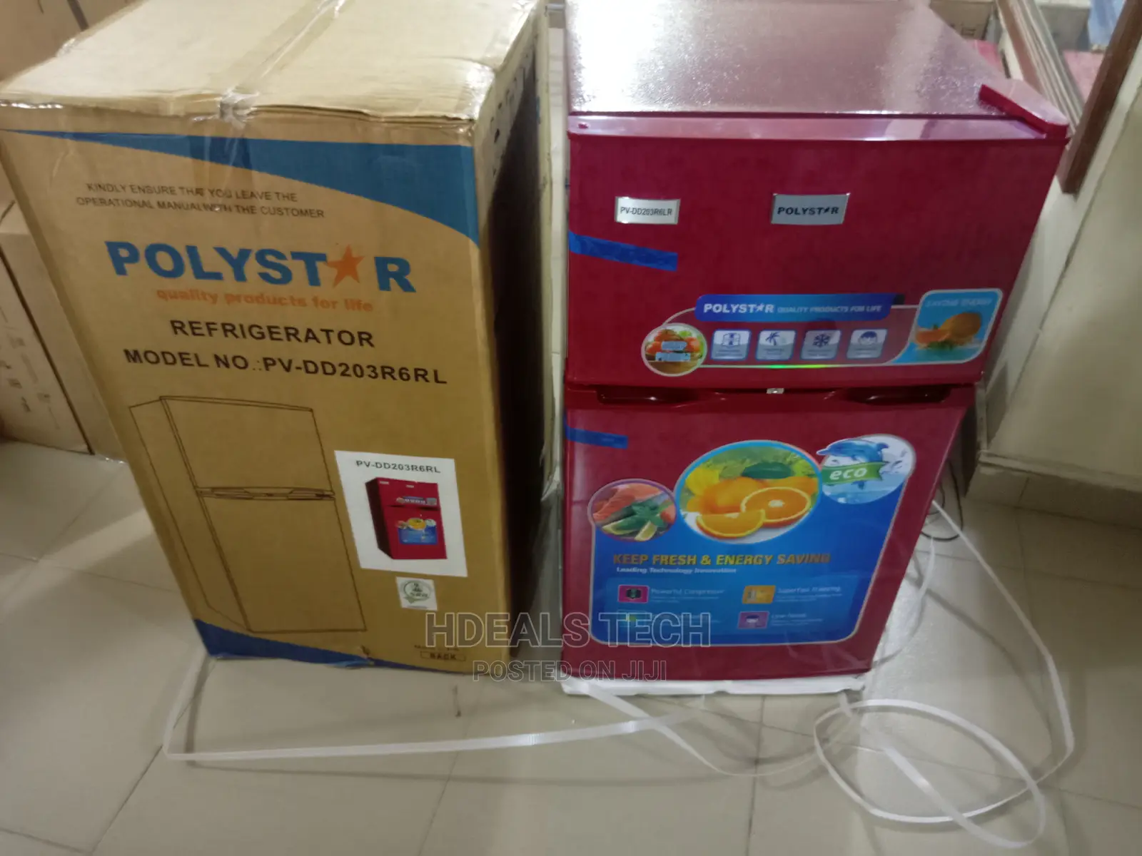 High Quality Polystar Double Door Refrigerator Pv-Dd203