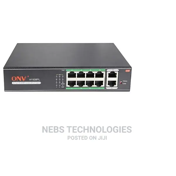 Onv 8 Port Poe Ethernet Switch H1108pls -Poe H108pl