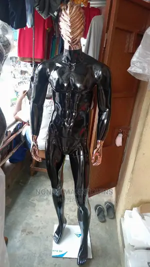 Black And Rose Gold Fibreale Huge Mannequin Display