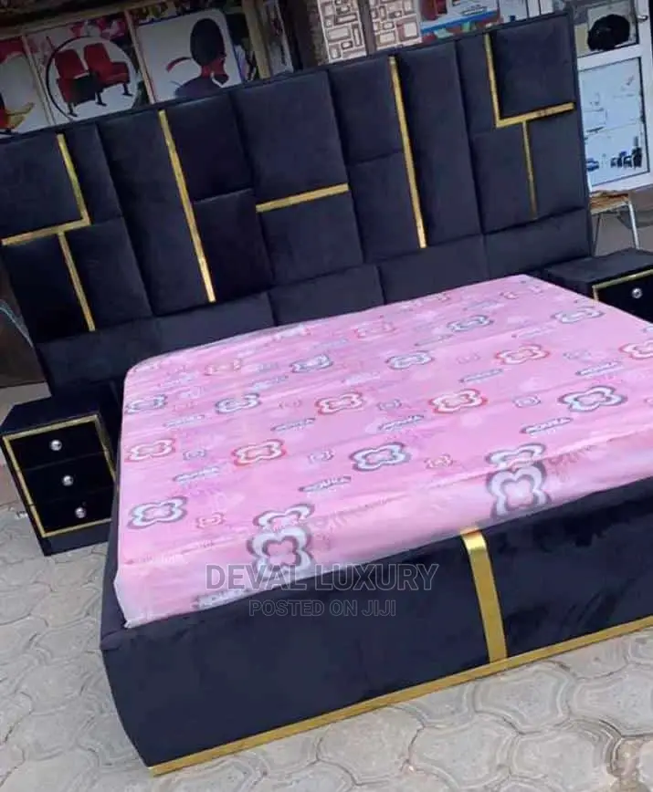 6 by 6 Bedframe With 2 Bedside