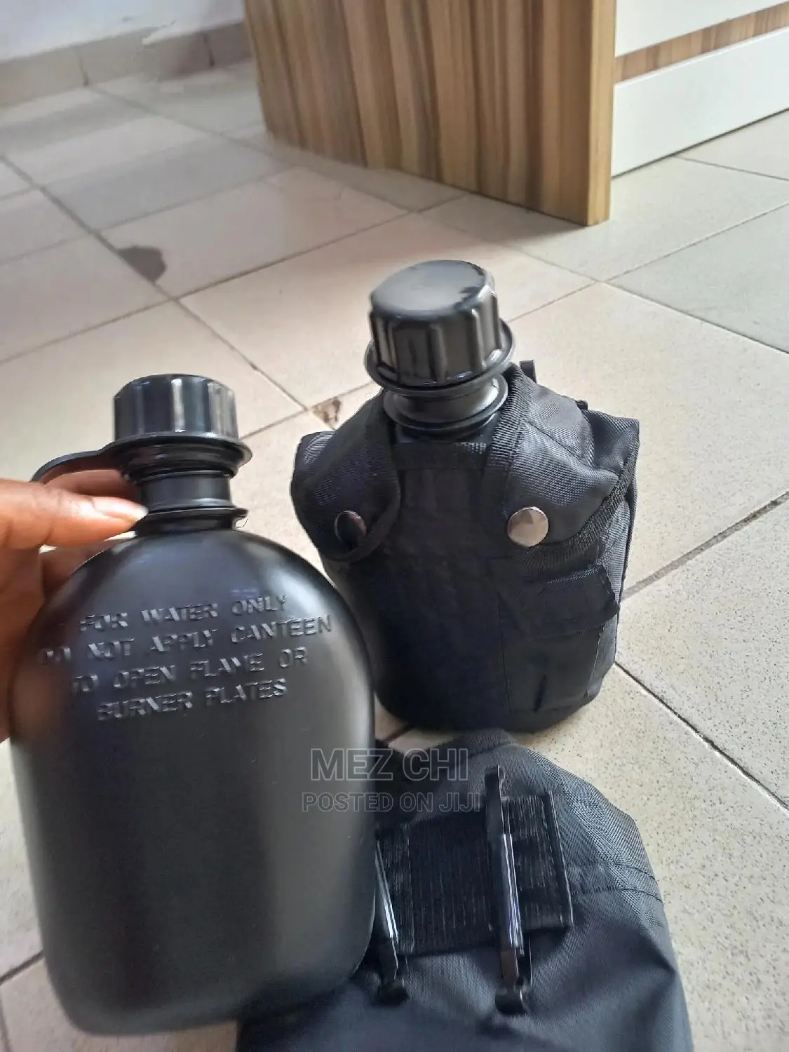 Black Security Water Bottle