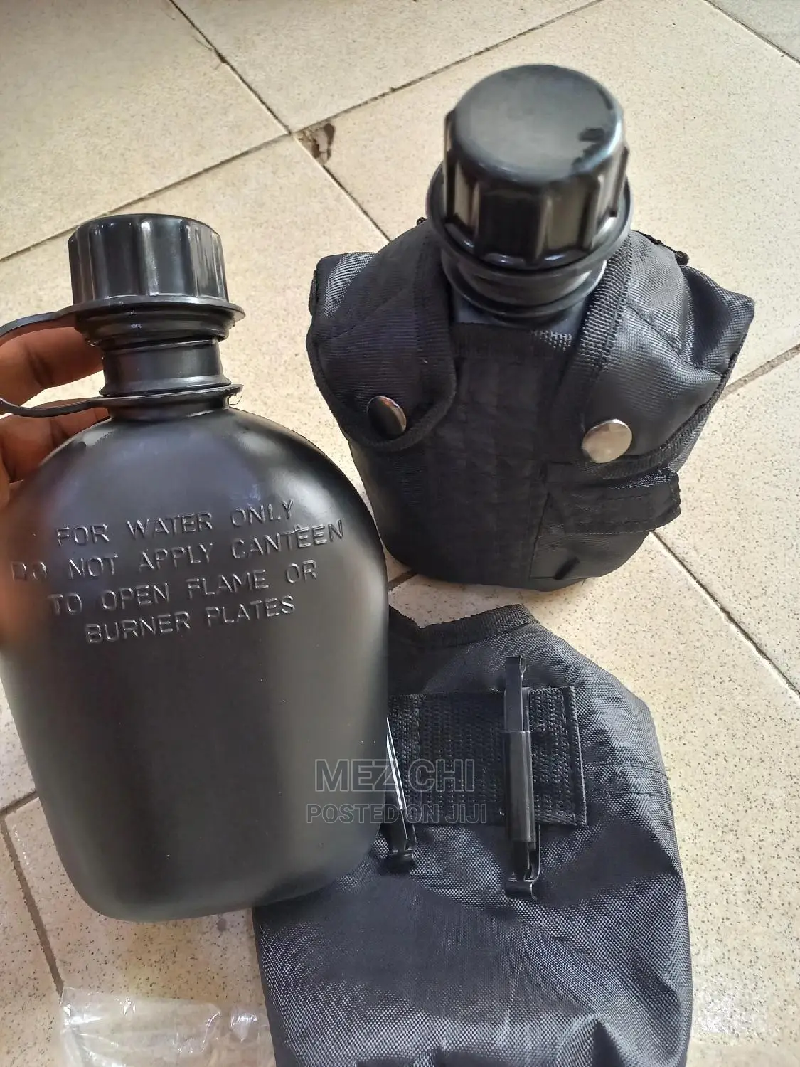 Black Security Water Bottle