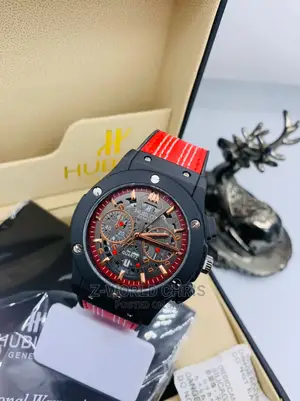 Hublot Men's Leather Wristwatch