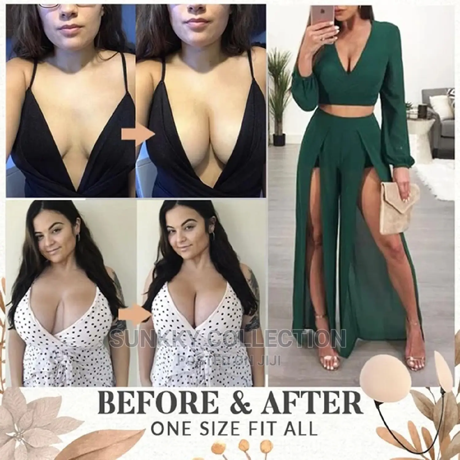 Push-Up Frontless, Backless Strapless Bra Accessories