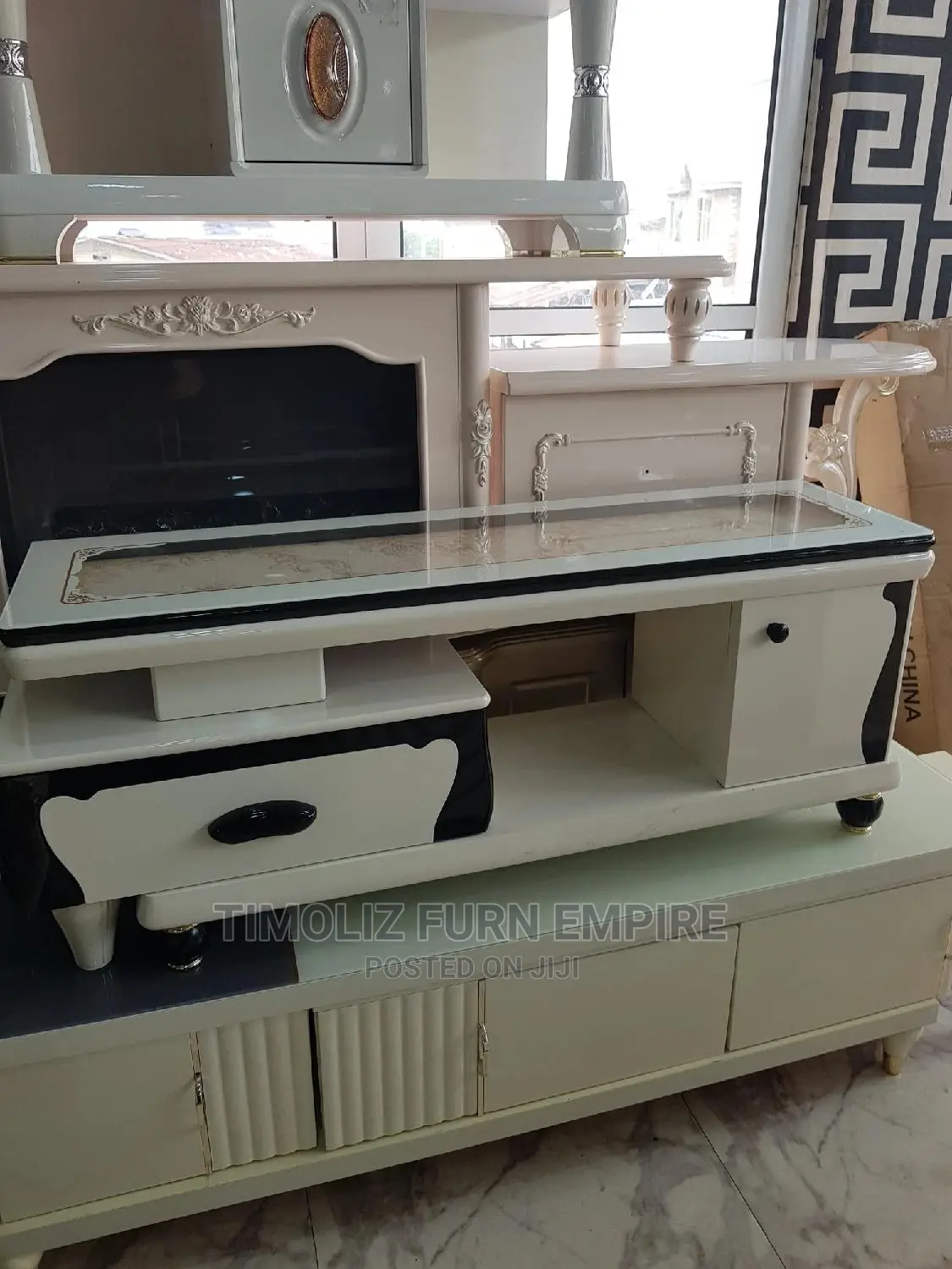 1.2 Metre Adjustable TV Stand With Storage Spaces