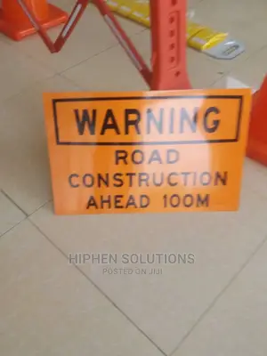 Brand New Road Construction Safety Sign