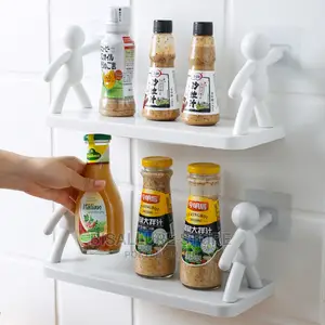 Adhesive Bathroom and Kitchen Shelf Rack