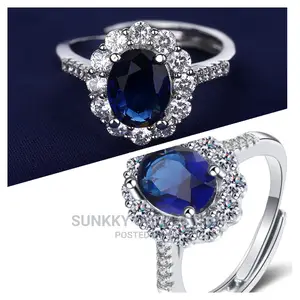 Photo - Over Zirconia Silver Forever Classic Women Engagement Ring