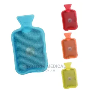 Hot-Cold Rubber Water Bottle – Red