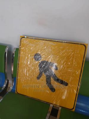 Different Color Children Crossing Safety Sign