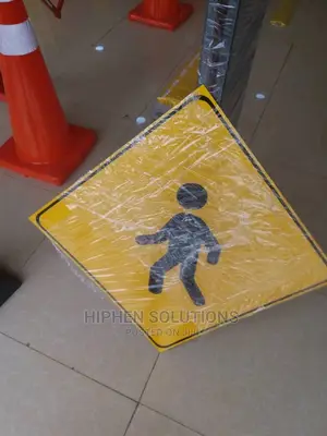 Yellow Color Children Crossing Safety Sign