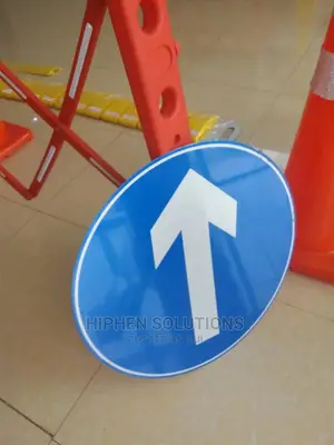 Popular Safety Sign One Way Ahead
