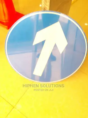 Regulatory One Way Ahead Safety Sign