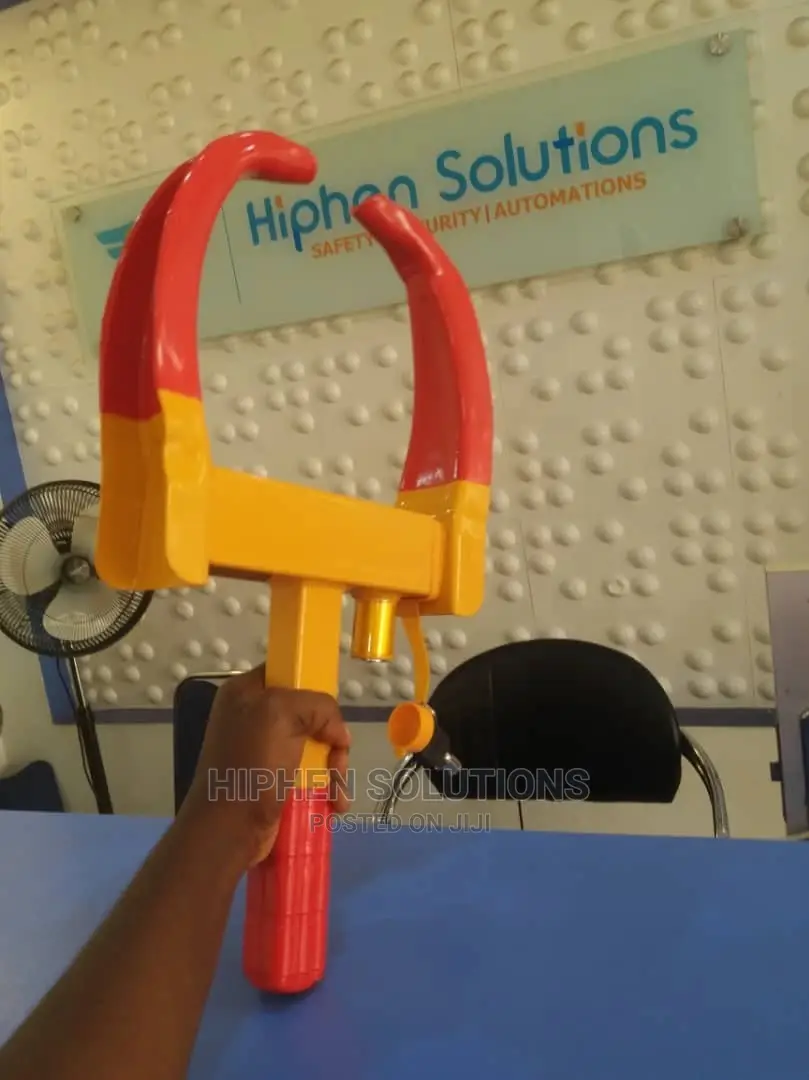Brightly Colored Wheel Clamp