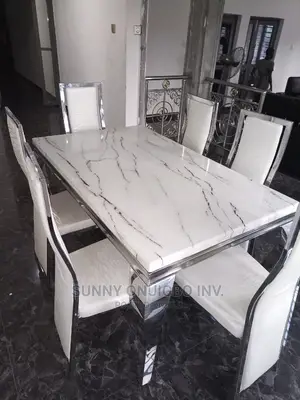 Marble Dinning Table With 6 Chairs