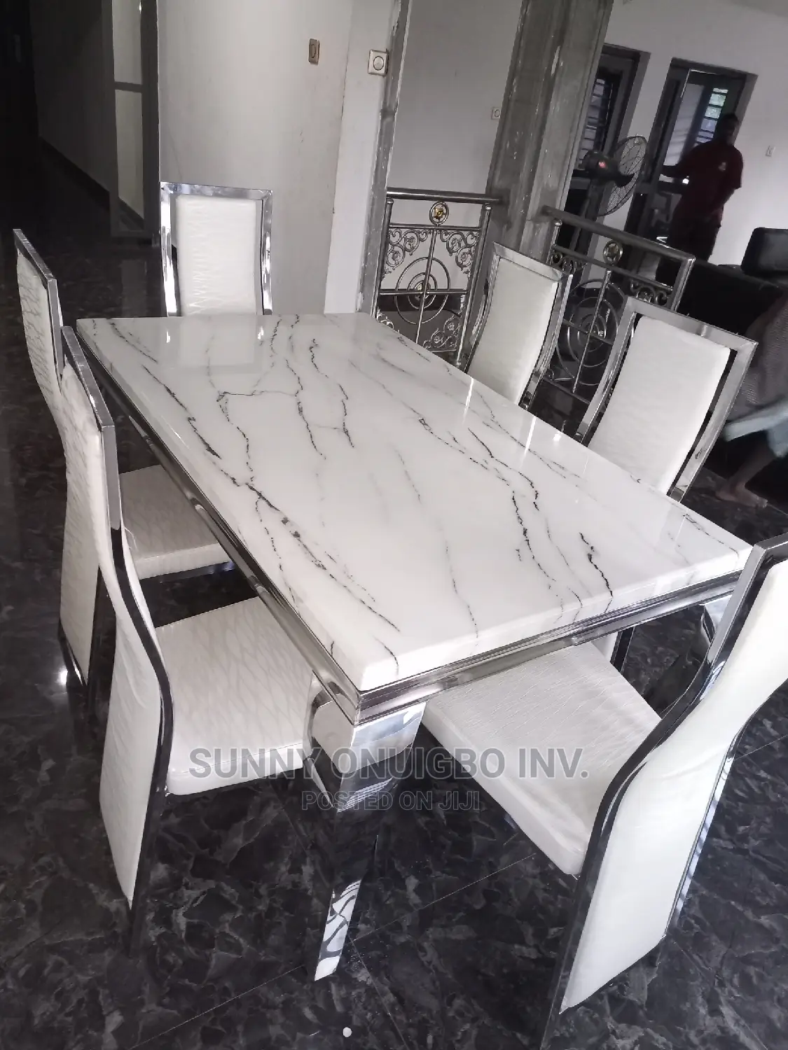 Marble Dinning Table With 6 Chairs
