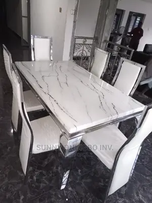 Marble Dinning Table With 6 Chairs