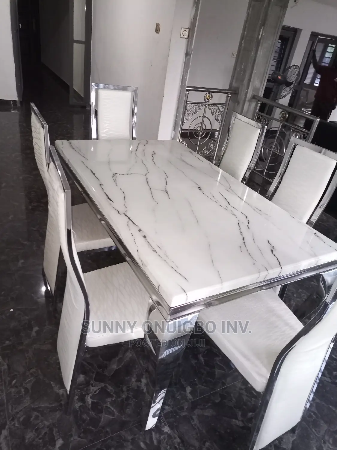 Marble Dinning Table With 6 Chairs