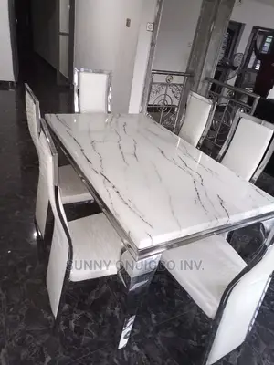 Marble Dinning Table With 6 Chairs