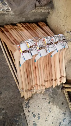 Wooden Clothes Hangers for Displaying in Boutiques