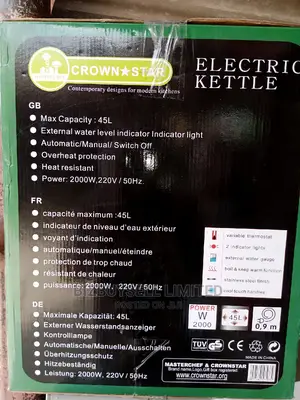 45 Litres Electric Water Boiler Kettle.