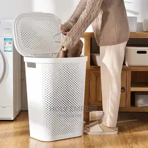 Large Plastic Laundry Basket With Cover