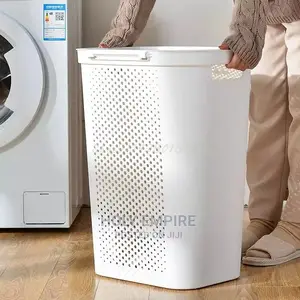 Large Plastic Laundry Basket With Cover