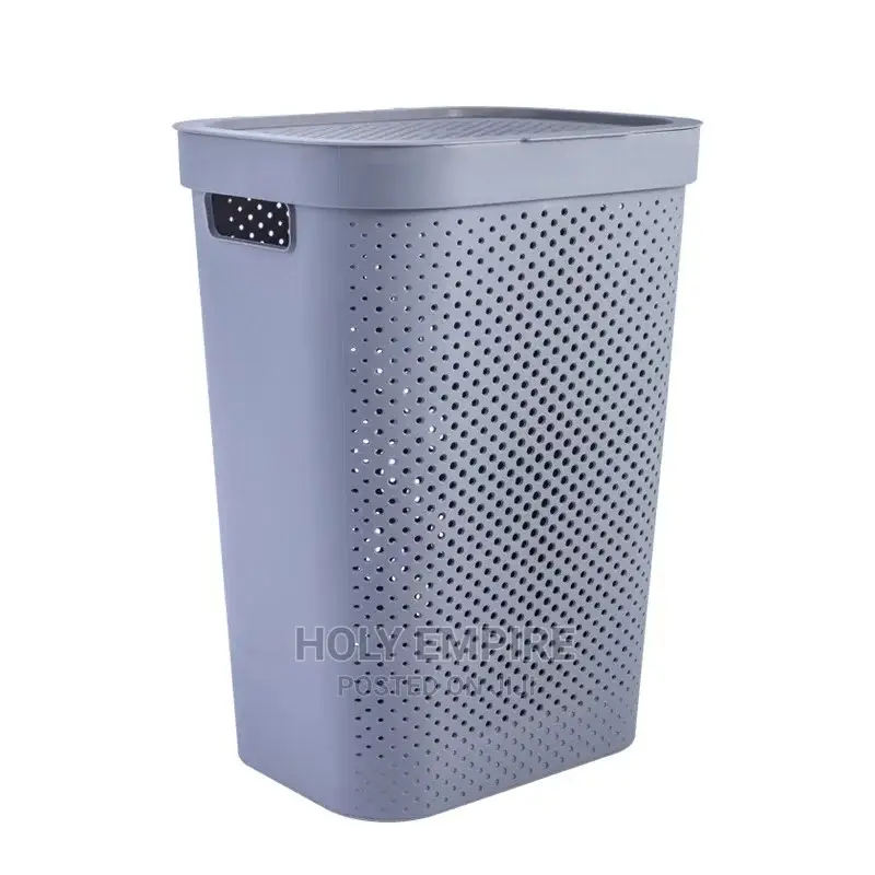 Large Plastic Laundry Basket With Cover