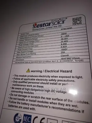 280w Mono Panels Restarsolar