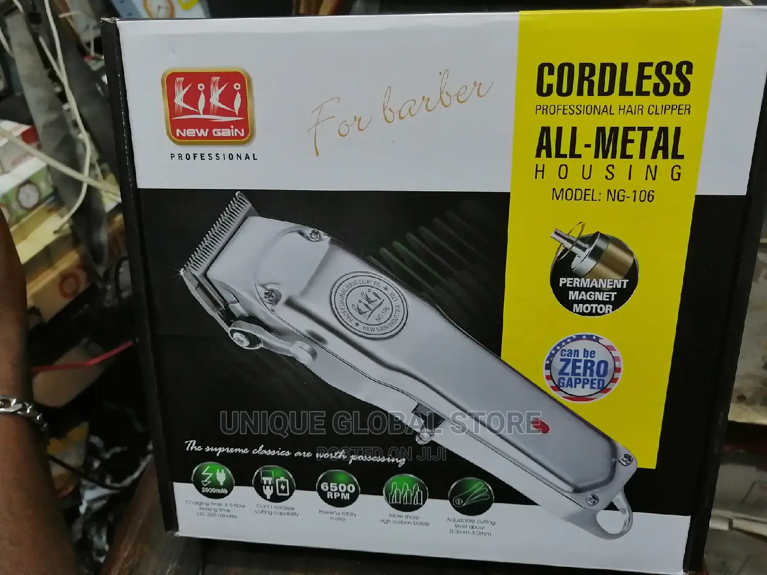Kiki Newgain Metal Rechargeable Clipper