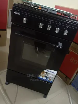 4 Gas Burner Bruhm Standing Gas Cooker With Oven