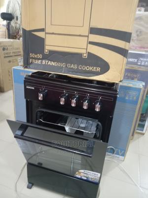 4gas Burner Bruhm Standing Gas Cooker With Oven-1yr Warranty