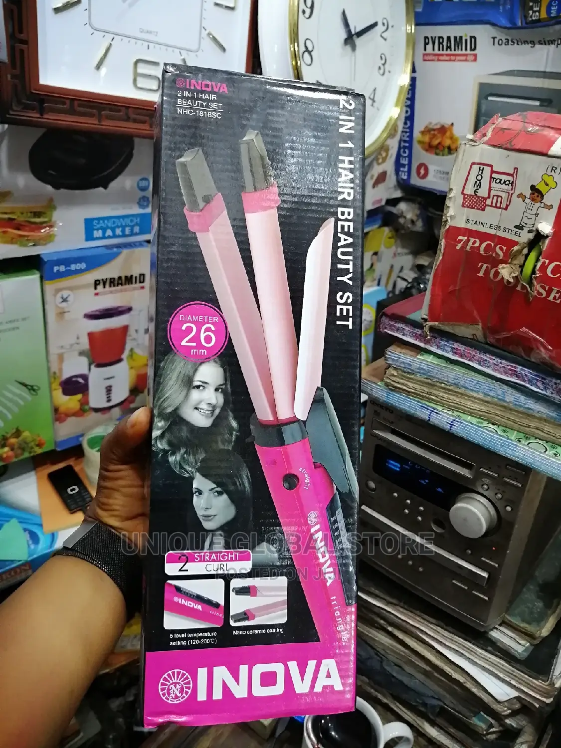 Nova 2 in 1 Hair Straightener N Curls